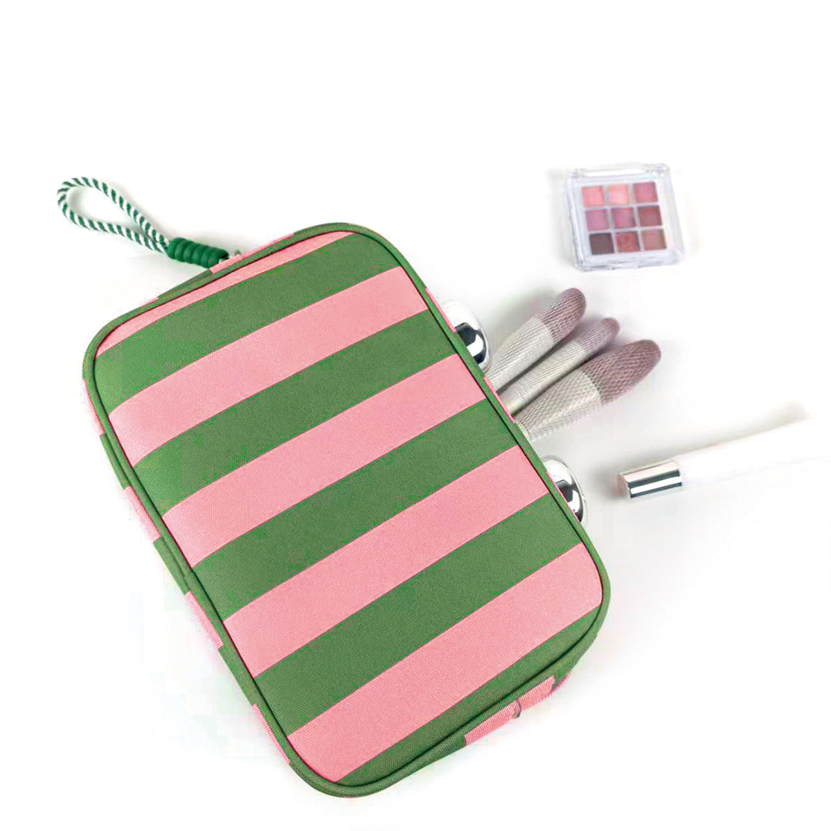 Simple Color Block Striped Travel Cosmetic Bag MK2BLW6C5CO11