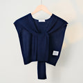 Casual Solid Color Sweater Knit Shawl Wrap 6W6NSC61
