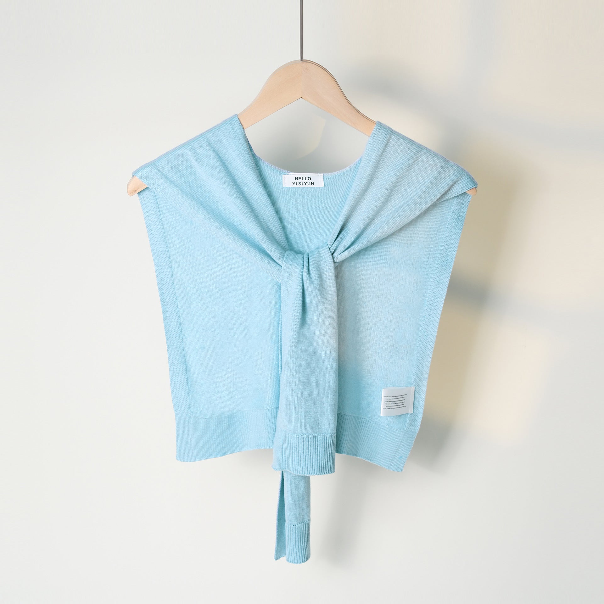 Casual Solid Color Sweater Knit Shawl Wrap 6W6NSC61