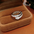 Cubic Zirconia Gold Plated Snake Open Ring 6W6JRG382