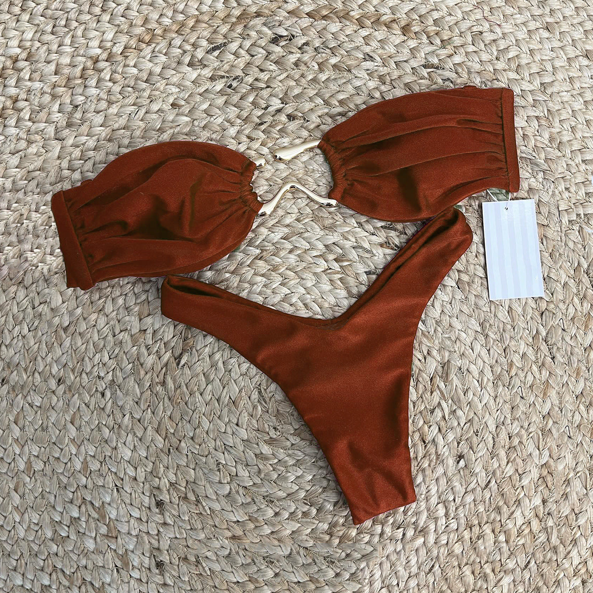 Strapless Triangle Bikini - DippedShop Wholesale - #0323