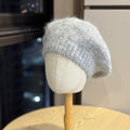 Mohair Knit Beret Hat - DippedShop Wholesale - #3395