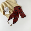 Stylish Floral Print Tassel Silk Scarf 6W6NSI233
