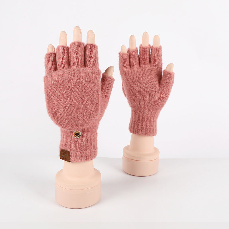 Convertible Flap Fingerless Mittens - DippedShop Wholesale - #6771