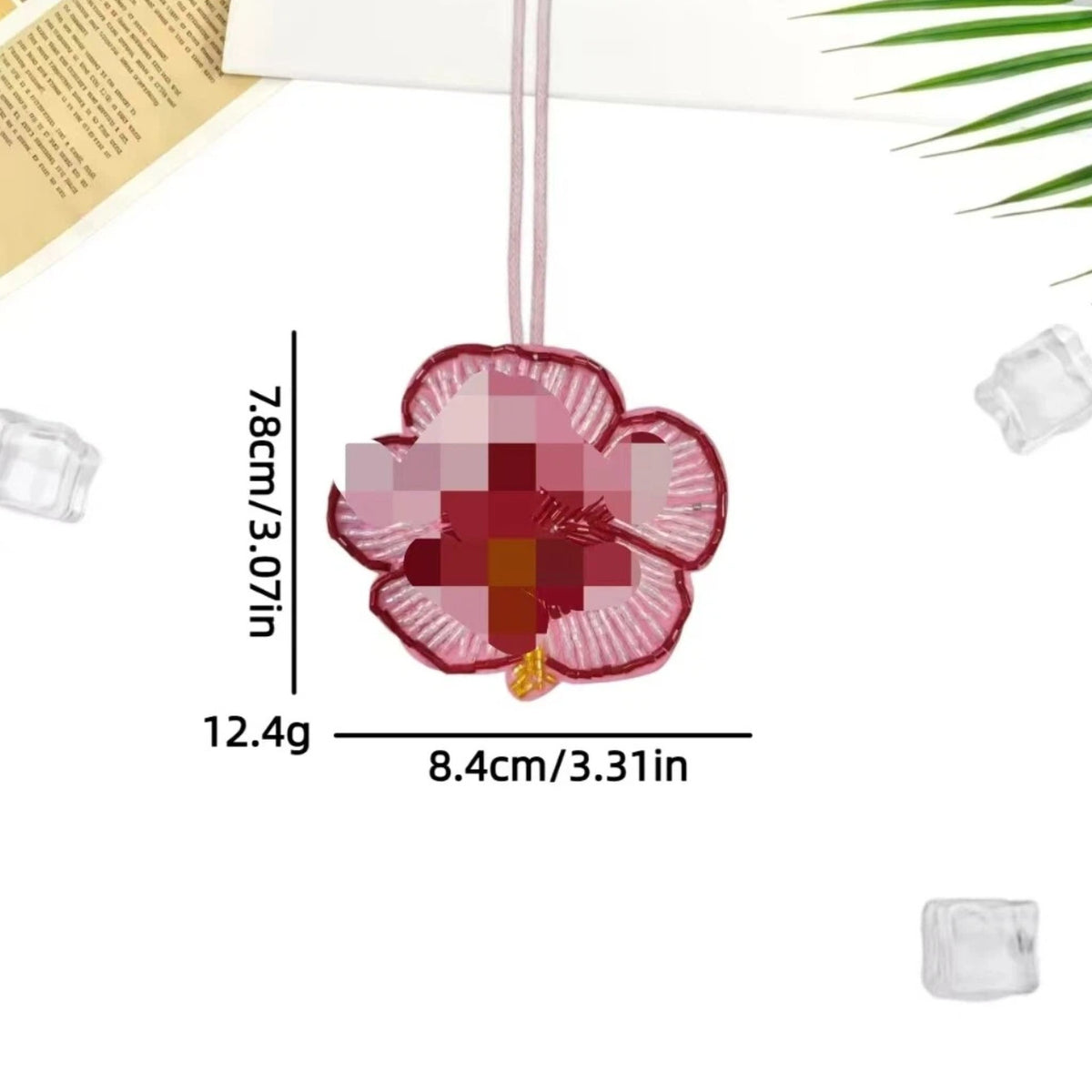 Sweet Handmade Beads Floral Pendant Bag Charm 6W10BBC806