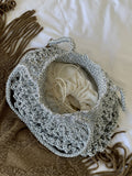 Stylish Solid Color Hollow Handmade Underarm Bag 8CW6BBG527L