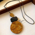 Geometric Resin Pendant Necklace - DippedShop Wholesale - #4019