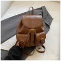 Vintage PU Flap Drawstring Backpack 6S10BBG1457