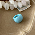 Trendy Dopamine Style Solid Color Chunky Ring 8ZA6JRG119T