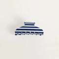 Trendy Color Contrast Striped Acetate Hair Claw 8AS6HCP254T