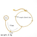 Stylish Gold Plated Zirconia C - DippedShop Wholesale - #6723