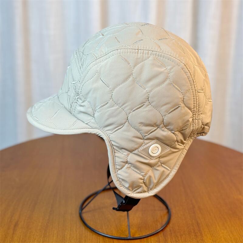 Quilted Puffer Trapper Hat - DippedShop Wholesale - #7379