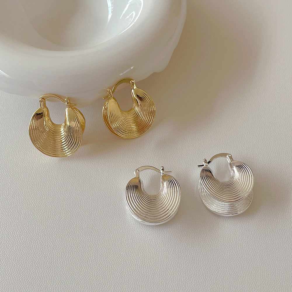 Simple Irregular Elegant Round Hoop Earrings DPJE1816