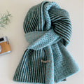 Patchwork Knit Scarf - DippedShop Wholesale - #9731