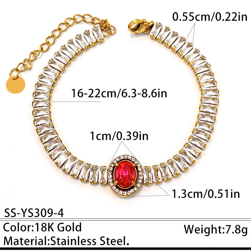 Fashion Gold Plated Cubic Zirc - DippedShop Wholesale - #0947