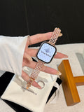 Luxury Hollow Pearl Rhinestones Watch Bnad 6W6JWA98
