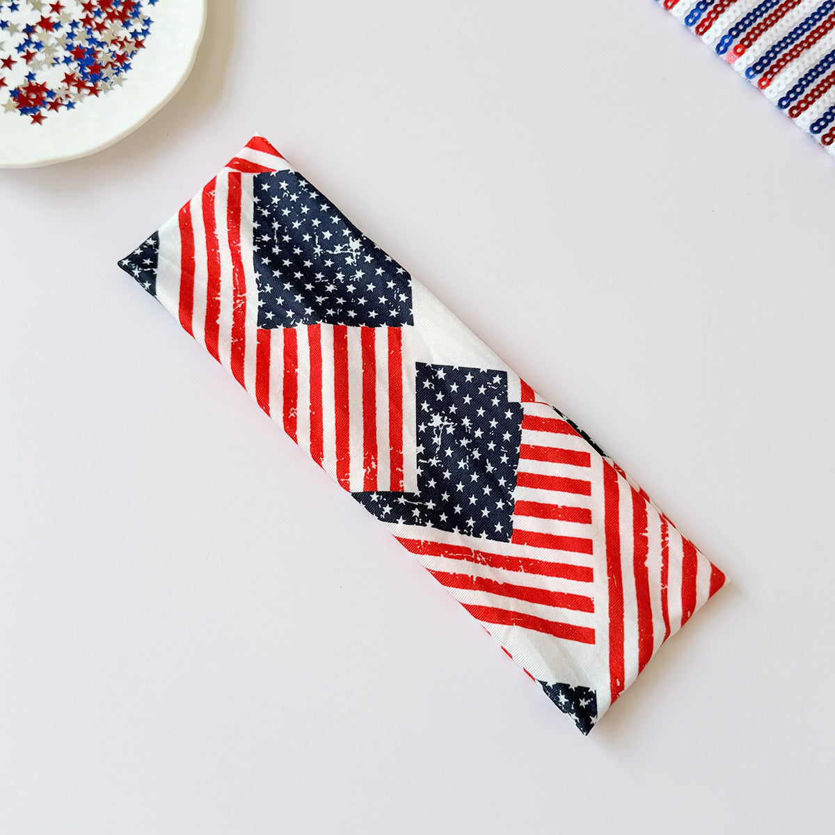 USA Flag Pattern Lightweight Sports Hair Band 8AS6HBD65L