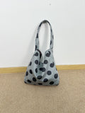 Plush Polka Dot Shoulder Bag - DippedShop Wholesale - #7219
