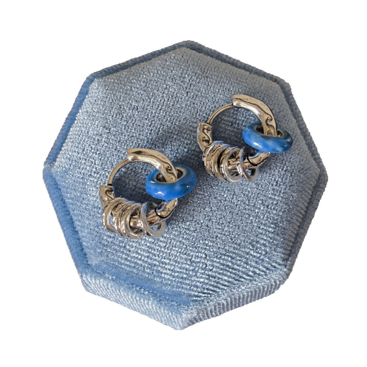 Multi-Ring Huggie Hoop Earrings - DippedShop Wholesale - #2531