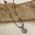 Vintage Heart Key Pendant Tassel Necklace 6W6JNC655
