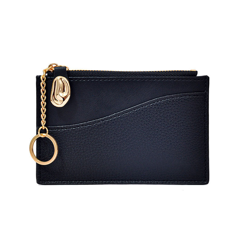 Minimalist Solid Color PU Coin Purse Wallet 6S10BWB127