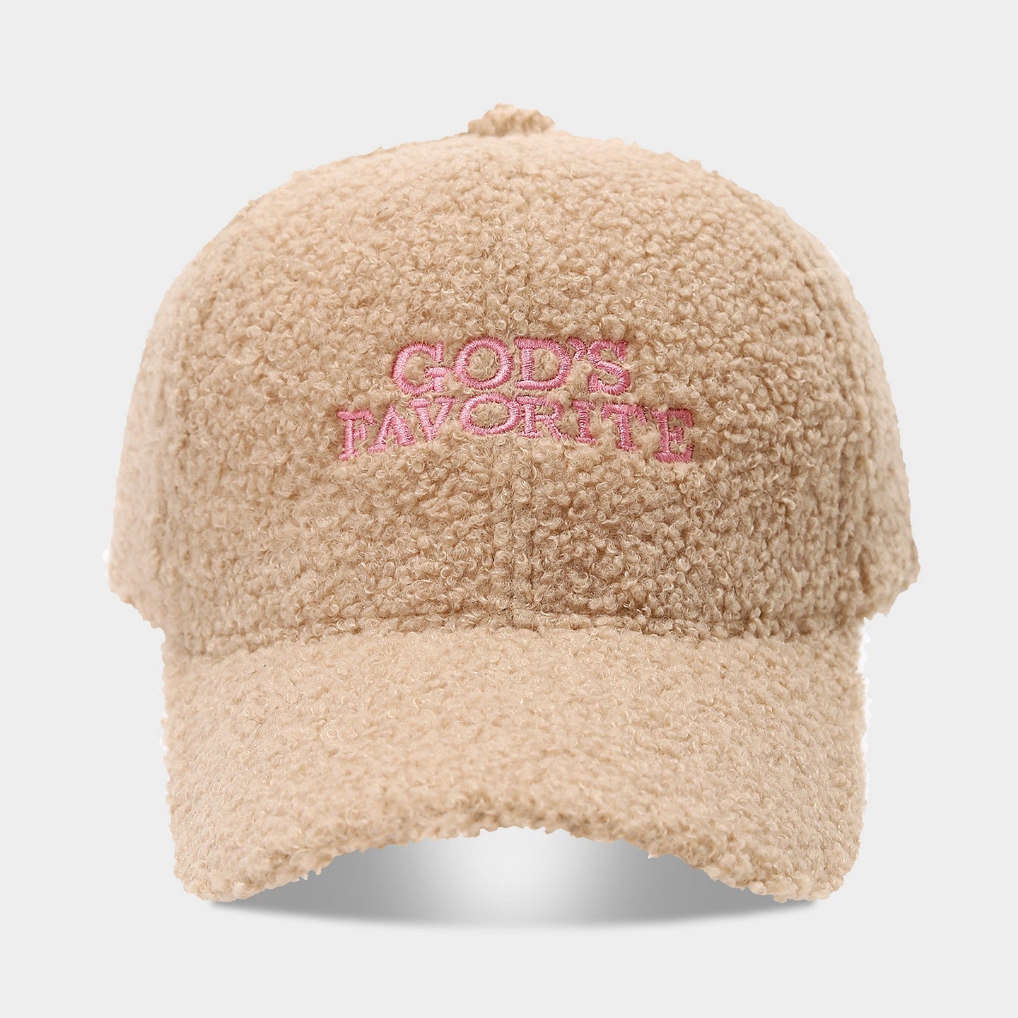 Fashion Bowknot Embroidery Lamb Wool Baseball Cap 6W6HAT526