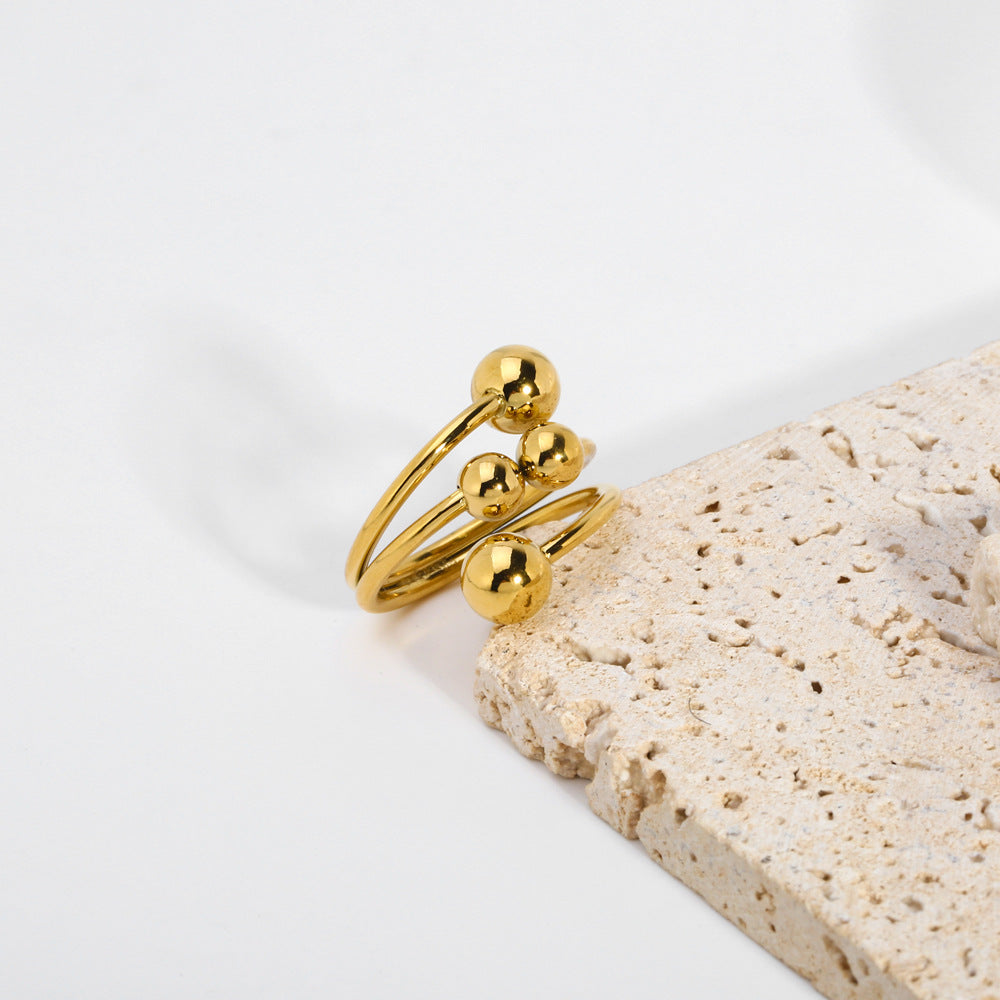 Cubic Zirconia Adjustable Ring - DippedShop Wholesale - #0195