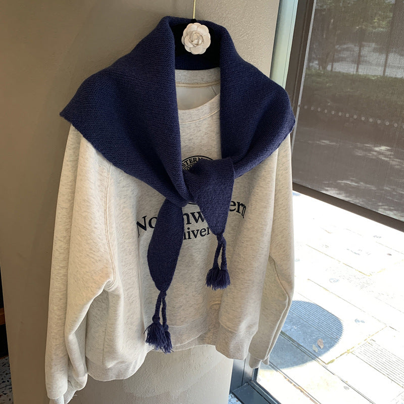 Knit Triangle Scarf Shawl - DippedShop Wholesale - #7107