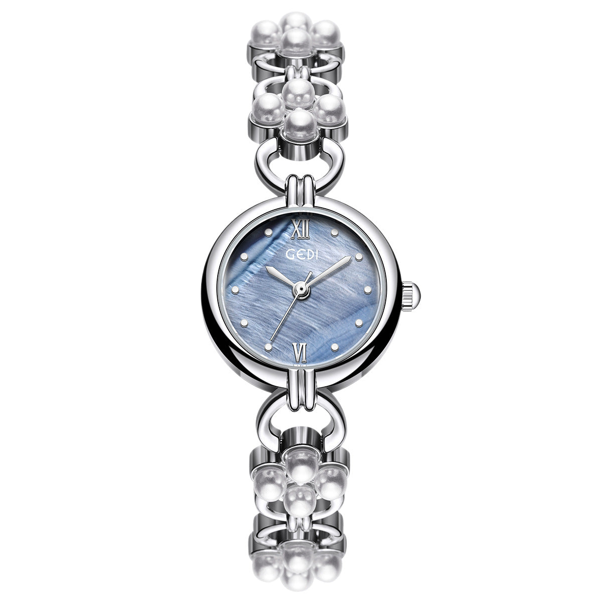 Elegant Pearl Gold Analog Quartz Bnagle Watch MK2SSAS6W6JWA01