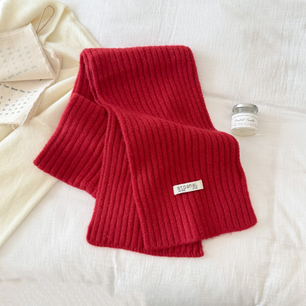 Winter Soft Wool-Blend Warm Knit Scarf 6W6NSC95
