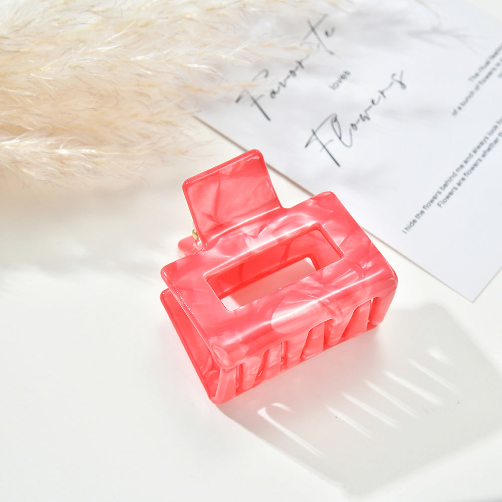 Fashion Color Block Geometric Mini Hair Claw 8AS6HCP258T