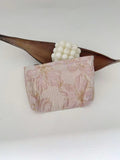 Trendy 3D-Flower Print Travel Toiletry Cosmetic Bag MK2BW6W10BOB397