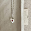 Red Zirconia Heart Choker - DippedShop Wholesale - #7443
