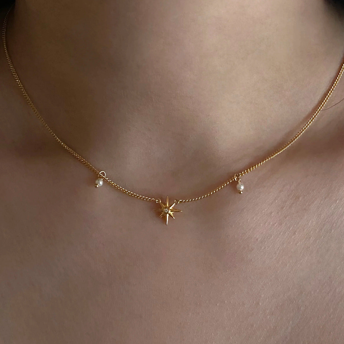 Elegant Gold Plated Eight-Pointed Star Bracelets 6W6JBR483