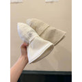 Linen Wide Brim Bucket Hat - DippedShop Wholesale - #4819