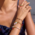 Colorful Beaded Flower Cherry - DippedShop Wholesale - #2243