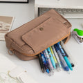 Stylish Solid Color Large Capacity Pencil Pouch 6S10BOB1046