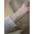 Natural Pearl Gold Plated Chain Bracelets 6W6JBR484