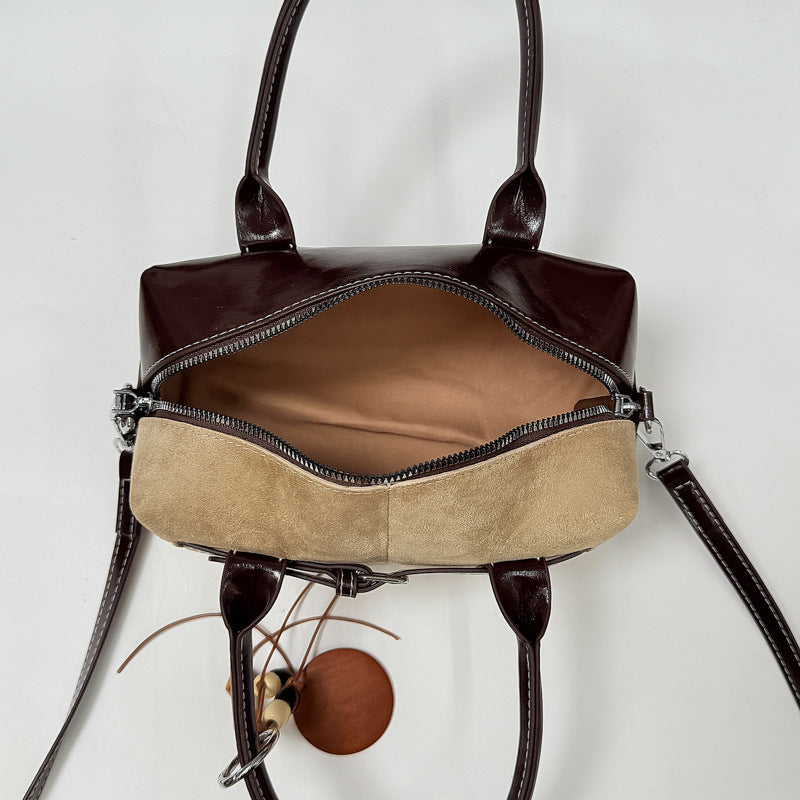 Trendy Suede Solid Color Crossbody Bag 6W10BBG1862