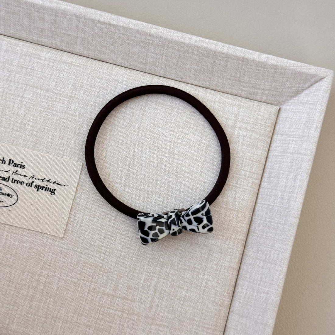 Minimalist Acetate Leopard Bow - DippedShop Wholesale - #6835