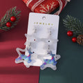 Cute Cartoon Print Christmas Tree Dangle Earrings 6W6JER679
