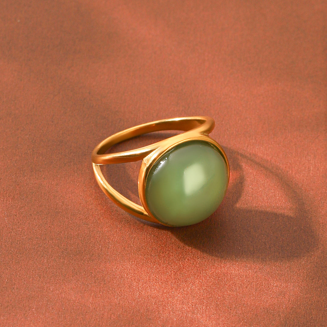 Gold Plated Stone Ring - DippedShop Wholesale - #2995