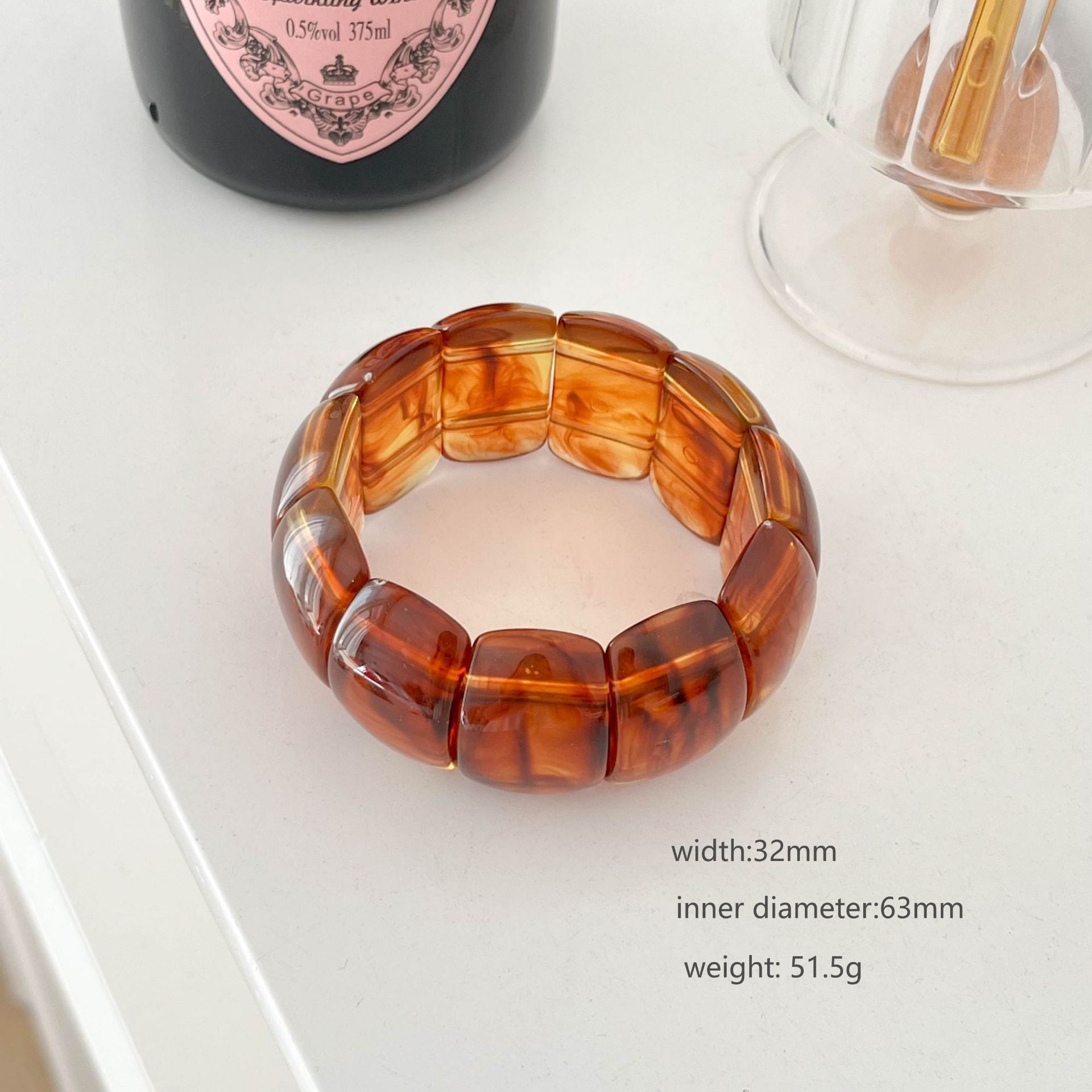 Chunky Resin Geometric Stackab - DippedShop Wholesale - #3427