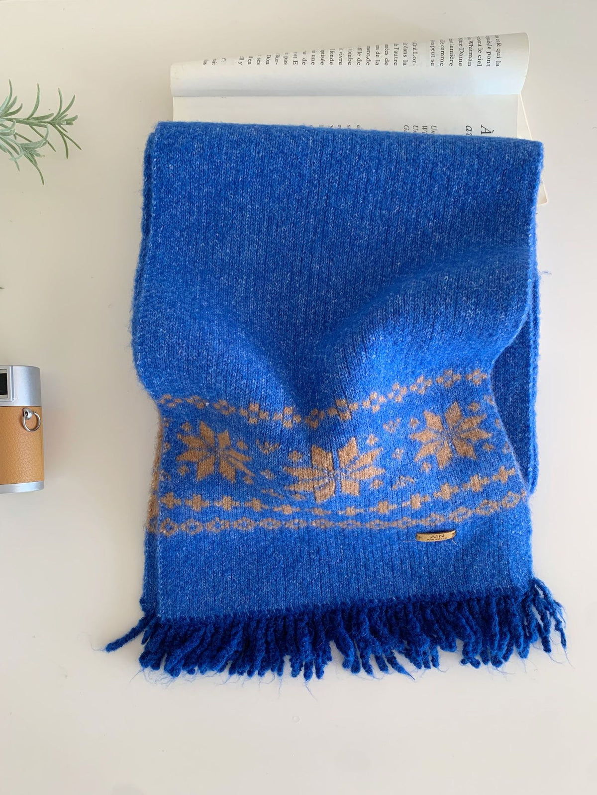 Fair Isle Knit Scarf - DippedShop Wholesale - #4371
