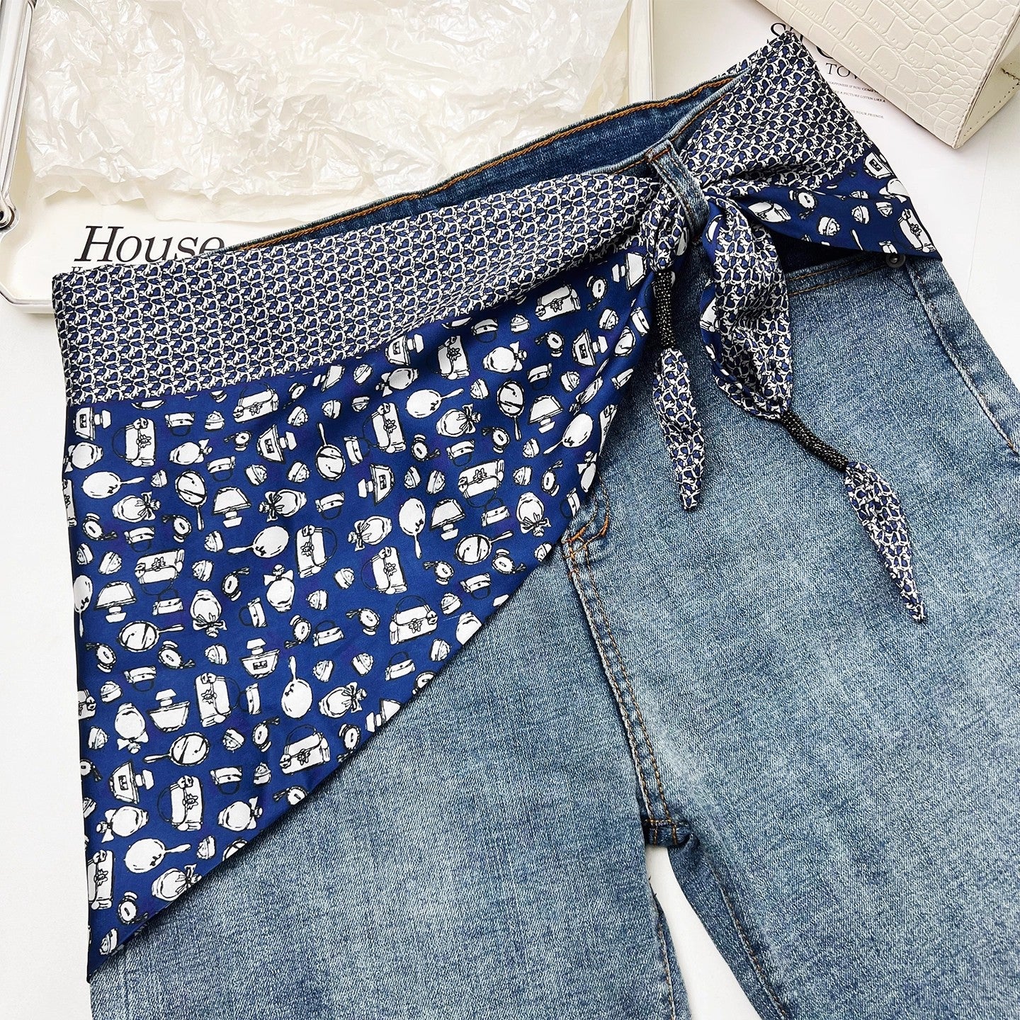 Vintage Cashew Print Mini Skirt 6W6NSI181