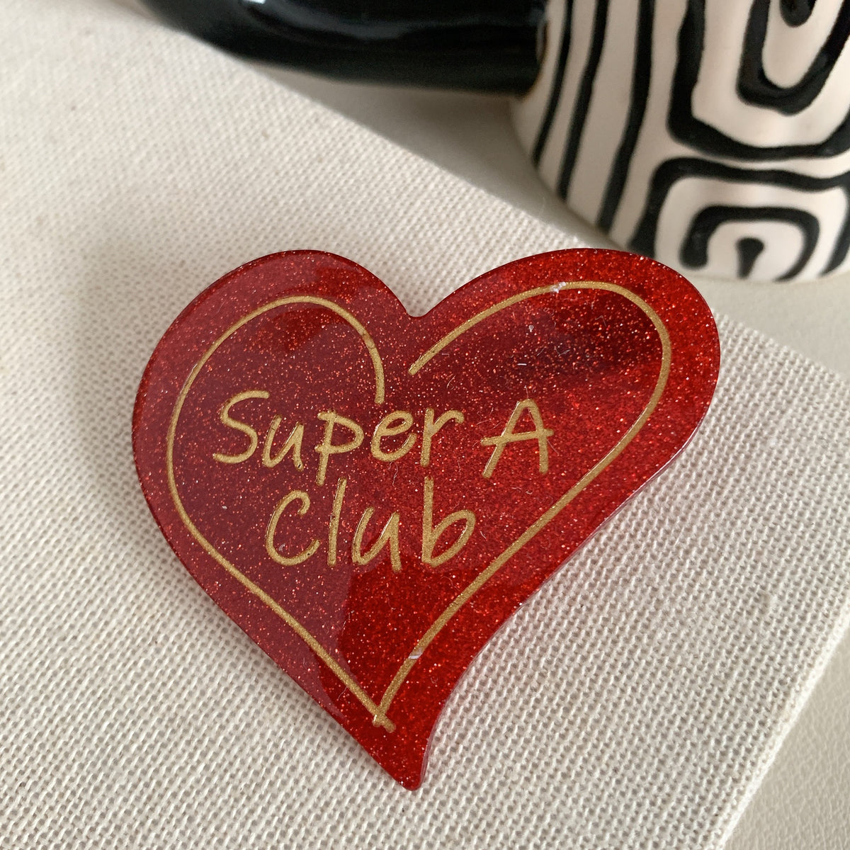 Sweet Printed Heart Acetate Hair Clip6W6HPN104