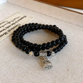 Natural Stones Beads Chain Adjustable Bracelet 6W6JBR723