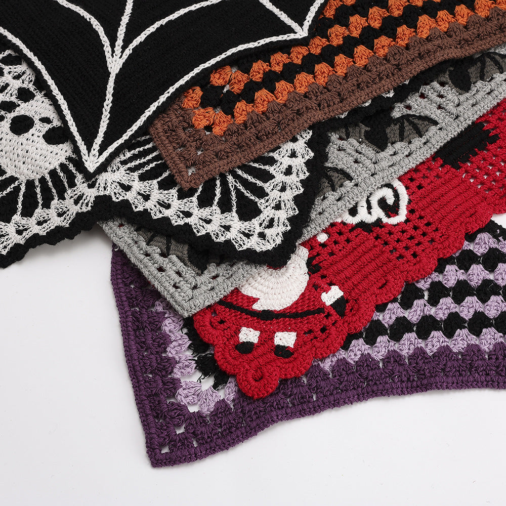 Halloween Tie-Back Triangle Hair Scarf Headband 6W6HHS153