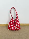 Plush Polka Dot Shoulder Bag - DippedShop Wholesale - #4451