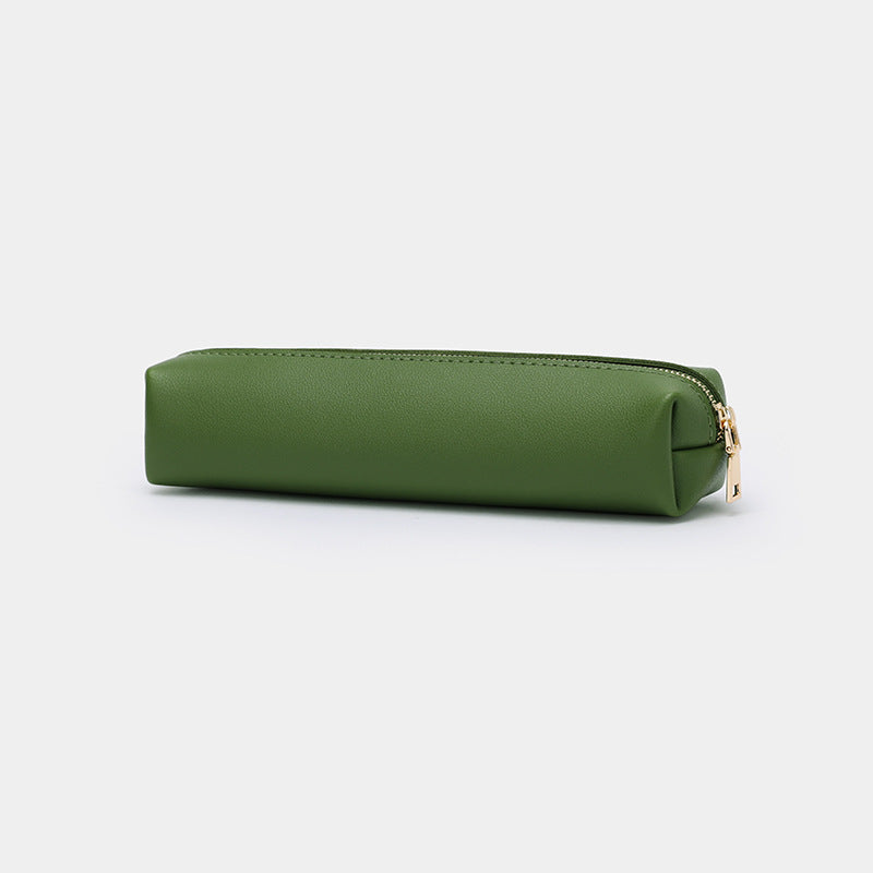 Solid Color Large Capacity Zipper Pencil Pouch 6S10BOB1058